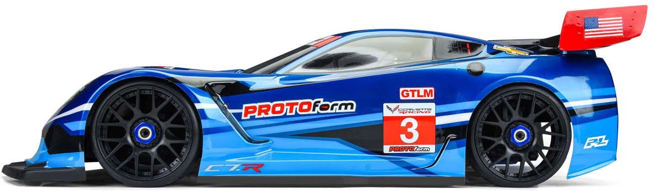 1/8 Chevrolet Corvette C7.R GT Short Wheelbase Clear Body